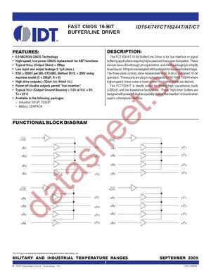 IDT74FCT16244ATPAG datasheet  